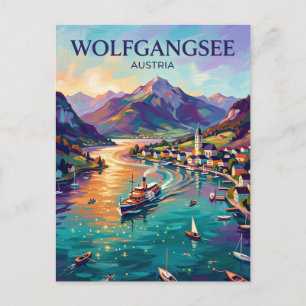 Wolfgangsee Österreich Postkarte