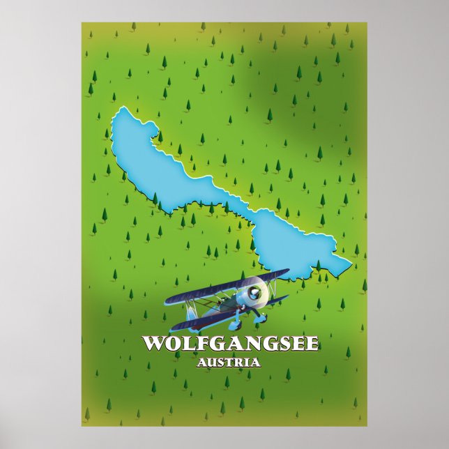 Wolfgangsee-Seeblick Poster (Vorne)