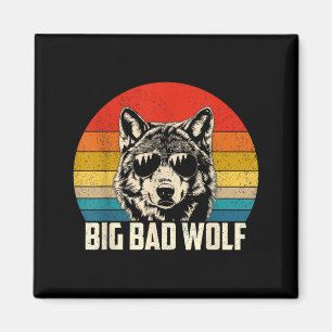 Wolfgeist groß und böser Wolf Wolfsrudel lustige W Magnet