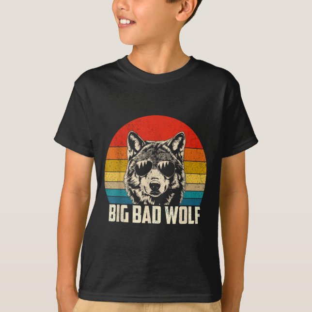 Wolfgeist groß und böser Wolf Wolfsrudel lustige W T-Shirt (Vorderseite)