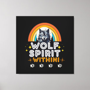 Wolfgeist Innen Leinwanddruck