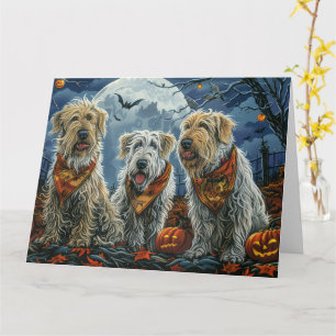 Wolfhound Halloween Spooky Karte