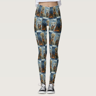 Wolfhound Halloween Spooky Leggings