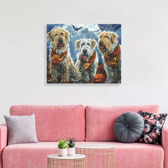 Wolfhound Halloween Spooky Leinwanddruck (Insitu (Wohnzimmer))