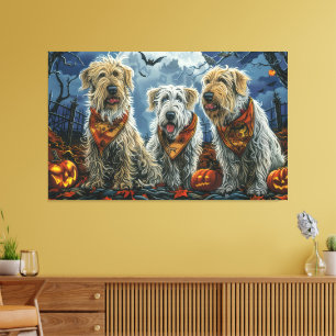 Wolfhound Halloween Spooky Leinwanddruck