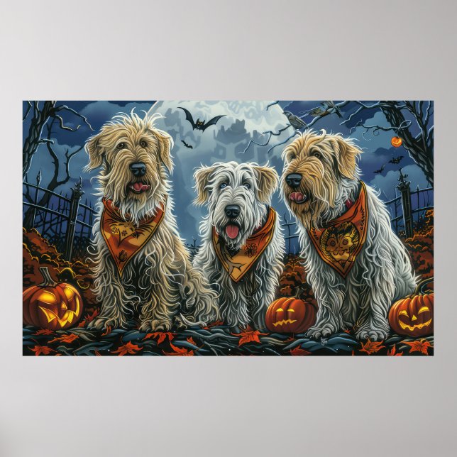 Wolfhound Halloween Spooky Poster (Vorne)