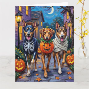 Wolfhound-Trick-oder-Treating Halloween-Kostüme Karte