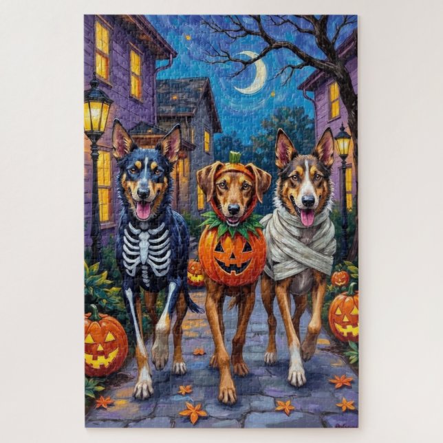 Wolfhound-Trick-oder-Treating Halloween-Kostüme Puzzle (Vertikal)