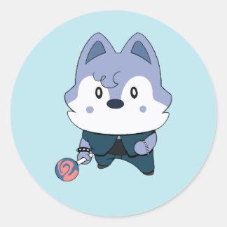 Wolfie (ATE) Runder Aufkleber