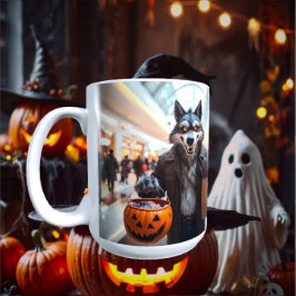 Wolfie Goes Shopping Mug Kaffeetasse
