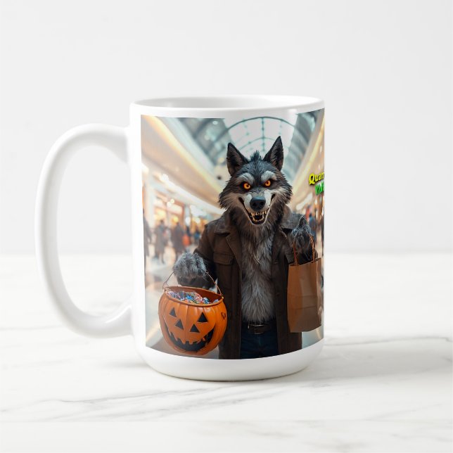 Wolfie Goes Shopping Tasse (Links)