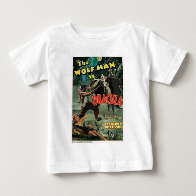 WOLFMAN GEGEN DRACULA durch Philip J. Riley Baby T-shirt (Vorderseite)