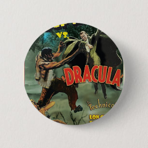 WOLFMAN GEGEN DRACULA durch Philip J. Riley Button