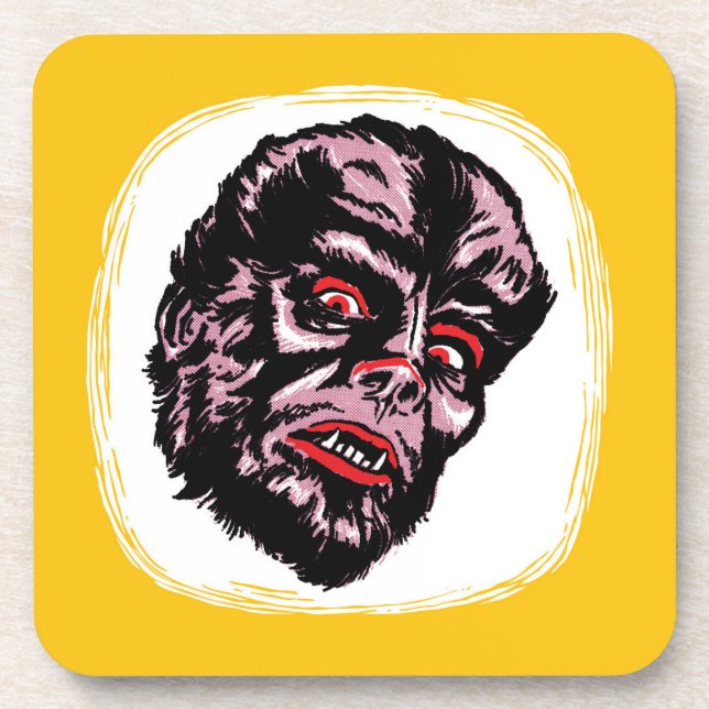 Wolfman - Klassischer Universal-Getränkeuntersetze Untersetzer (Vorderseite)