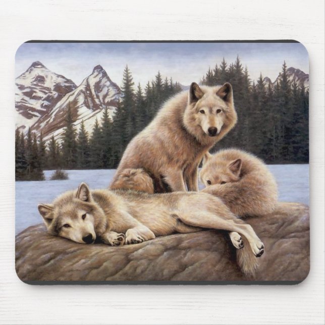 WolfMausunterlage Mousepad (Vorne)