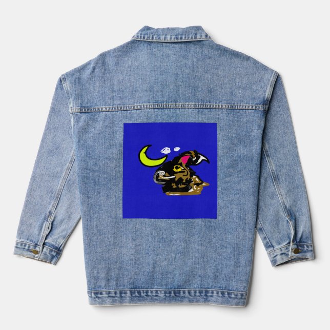 Wolfmond Freude Jeansjacke (Rückseite)