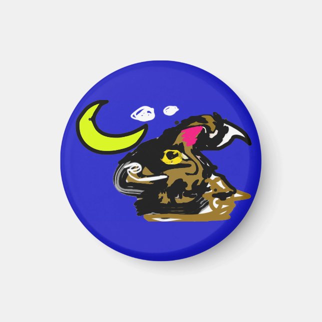 Wolfmond Freude Magnet (Vorne)