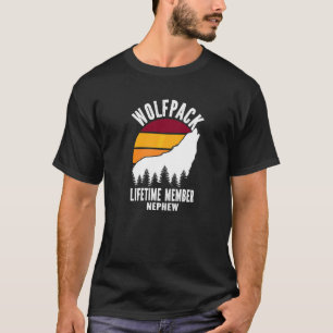 Wolfpack Lebenslanges Mitglied Neffe Wolf Familie T-Shirt