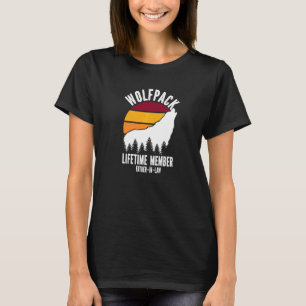Wolfpack Lebenslanges Mitglied Schwiegervater Wolf T-Shirt