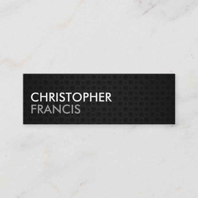 Wolfram Metall, zwei Tonkarten Mini-Karten Mini Visitenkarte (Vorderseite)