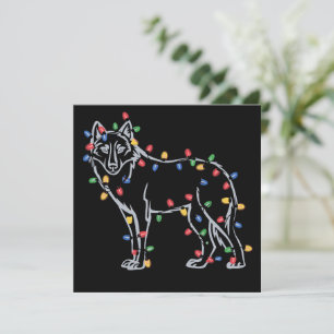 Wolfs Baum Weihnachten Xmas Haustier Tier Wolf Lie