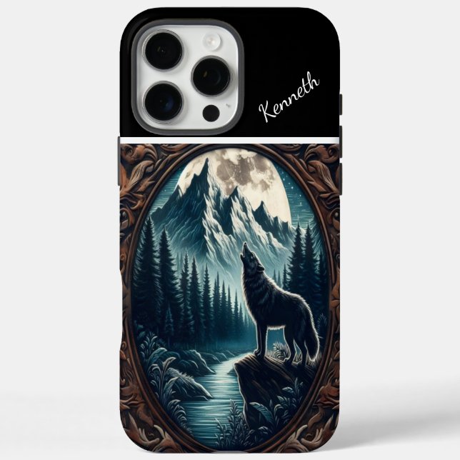 Wolfs Mondlicht-Howl Case-Mate iPhone Hülle (Rückseite)