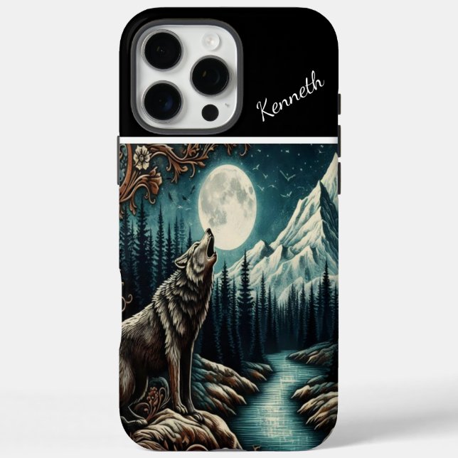 Wolfs Mondlicht-Howl Case-Mate iPhone Hülle (Rückseite)