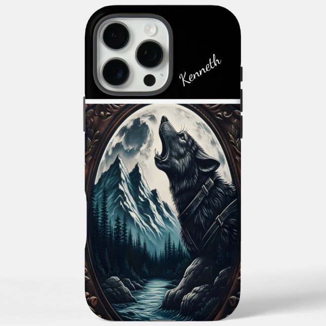 Wolfs Mondlicht-Howl Case-Mate iPhone Hülle (Rückseite)