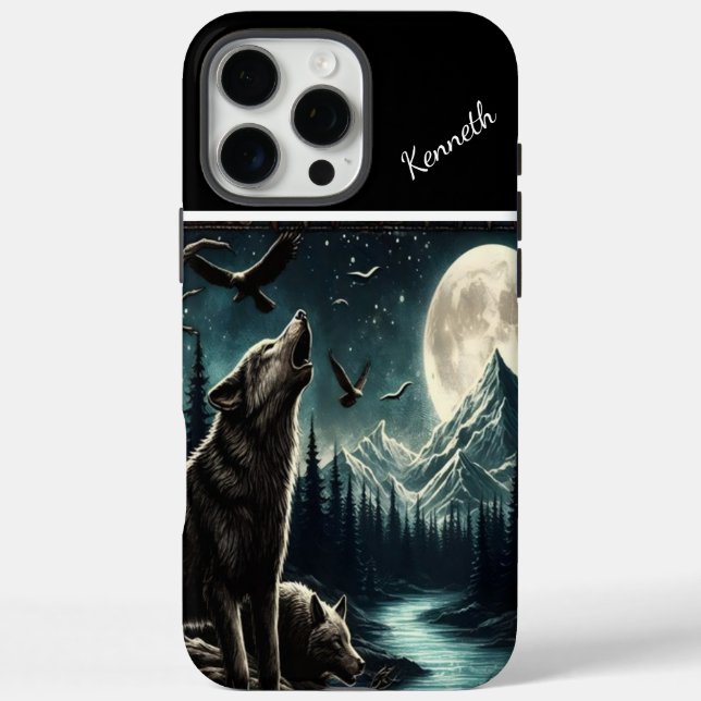 Wolfs Mondlicht-Howl Case-Mate iPhone Hülle (Rückseite)