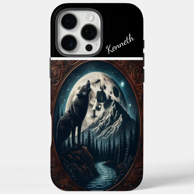 Wolfs Mondlicht-Howl Case-Mate iPhone Hülle (Rückseite)