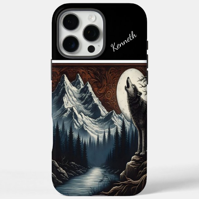 Wolfs Mondlicht-Howl Case-Mate iPhone Hülle (Rückseite)