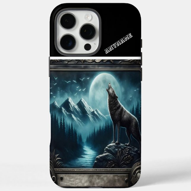 Wolfs Mondlicht-Serenade Case-Mate iPhone Hülle (Rückseite)