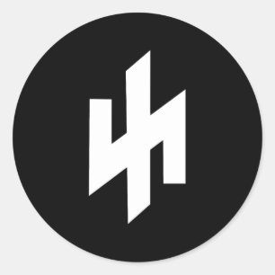 Wolfsangel-Schutz vor Wölfen mit Winterruhe 4 Runder Aufkleber