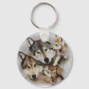Wolfsatz Schlüsselanhänger