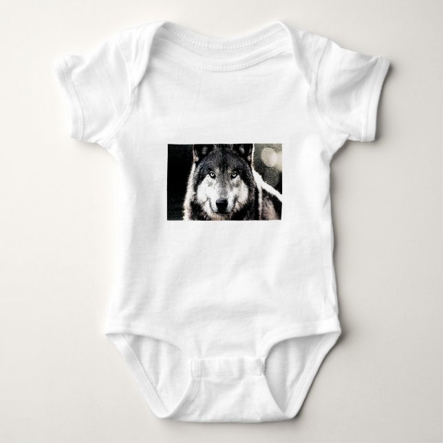Wolfsaugen Baby Strampler (Vorderseite)