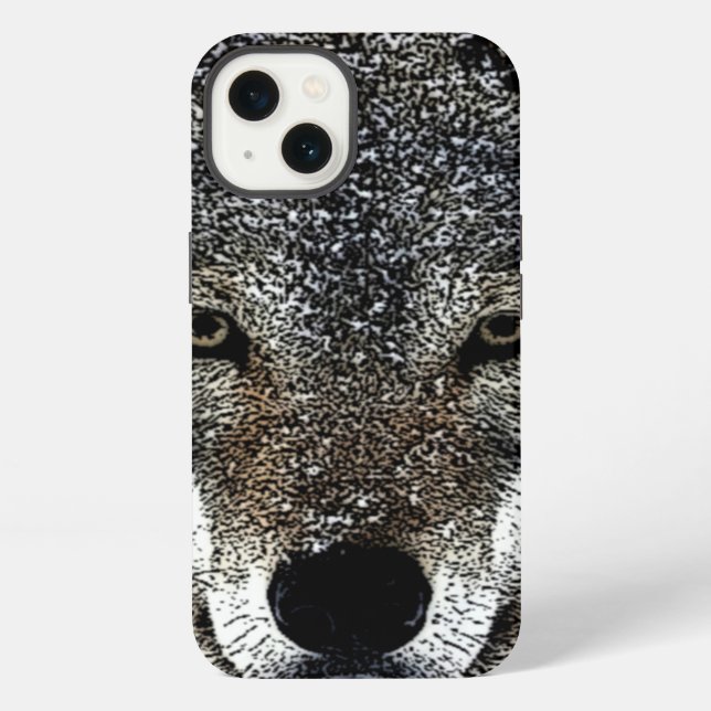 Wolfsaugen iPhone Hülle (Rückseite)