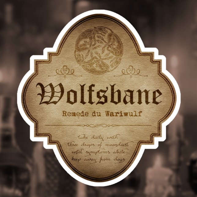 Wolfsbane Apothecary DC Aufkleber (Von Creator hochgeladen)