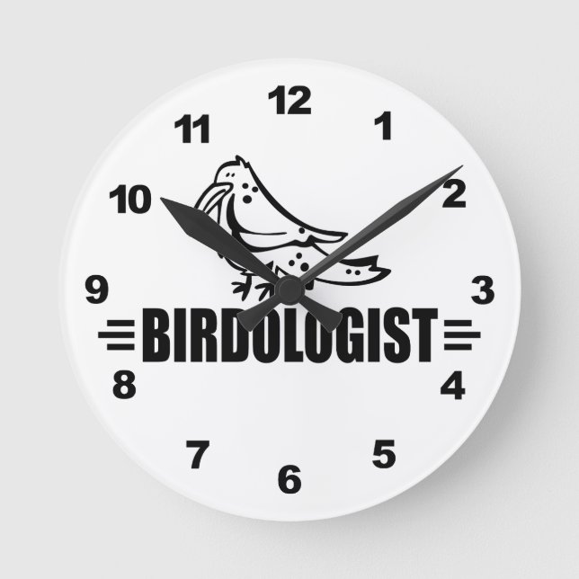 Wolfsbarsch Runde Wanduhr (Vorderseite)