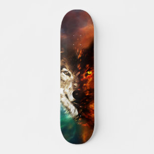Wolfsbrand und Eis Skateboard