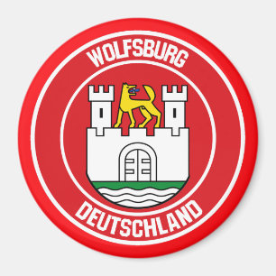 Wolfsburg Round Emblem Magnet