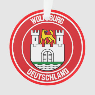 Wolfsburg Round Emblem Ornament