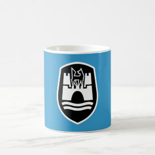 Wolfsburg-Wappen (Schwarz-weiß) Kaffeetasse