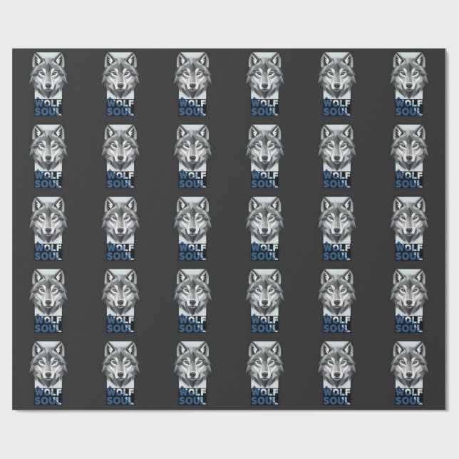 Wolfseele Geschenkpapier (Flach)