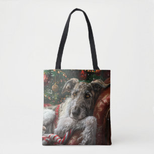 Wolfshund Hund Weihnachten Festlich