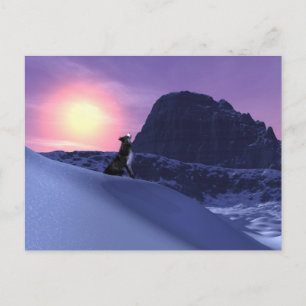 Wolfshund Postkarte