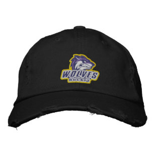 Wolfshut Bestickte Baseballkappe