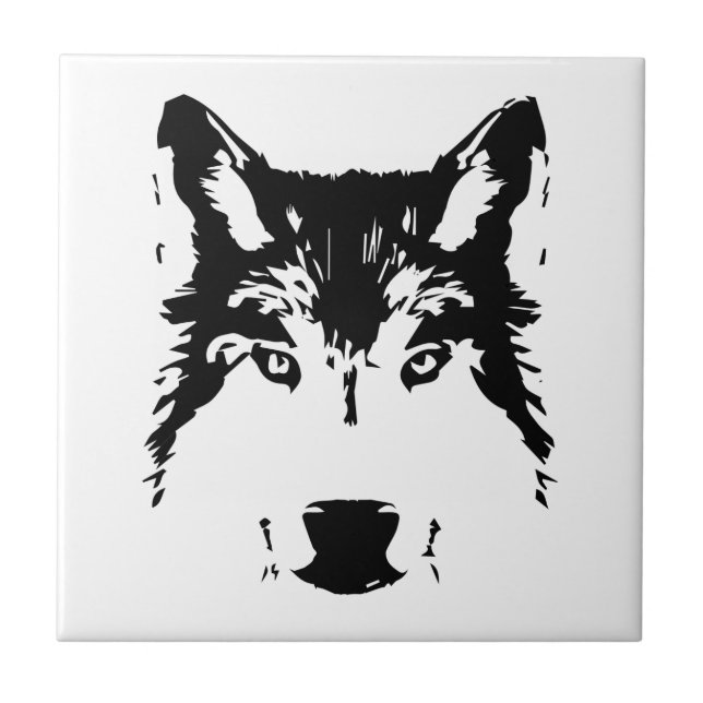 Wolfskopf Fliese (Vorderseite)