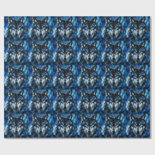 Wolfskopf Geschenkpapier