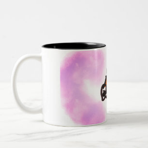 Wolfslauf im Herbst Zweifarbige Tasse