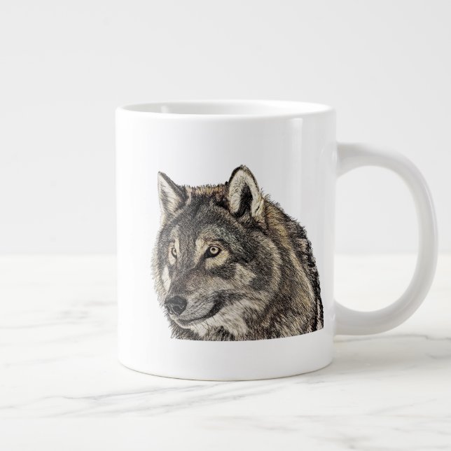 Wolfsleiter Jumbo-Tasse (Rechts)